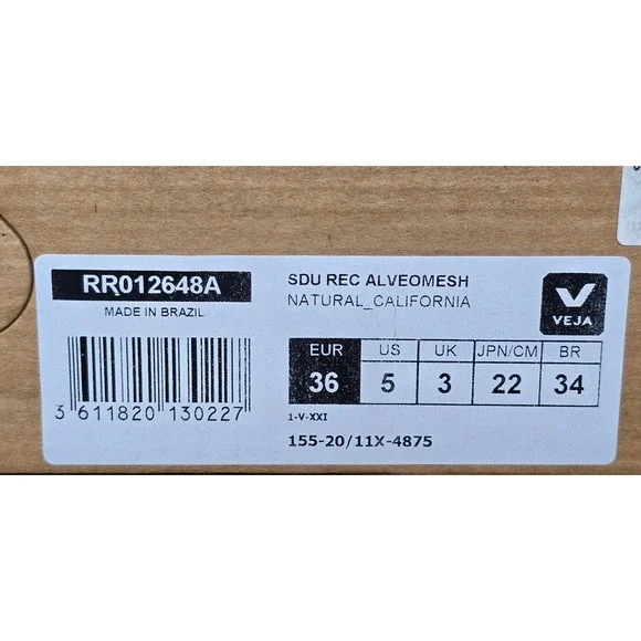 Veja L.R.O. Sneakers Women's US 5 Beige Blue Casual Shoes LOOK AT All PHOTOS‎ - Picture 12 of 12